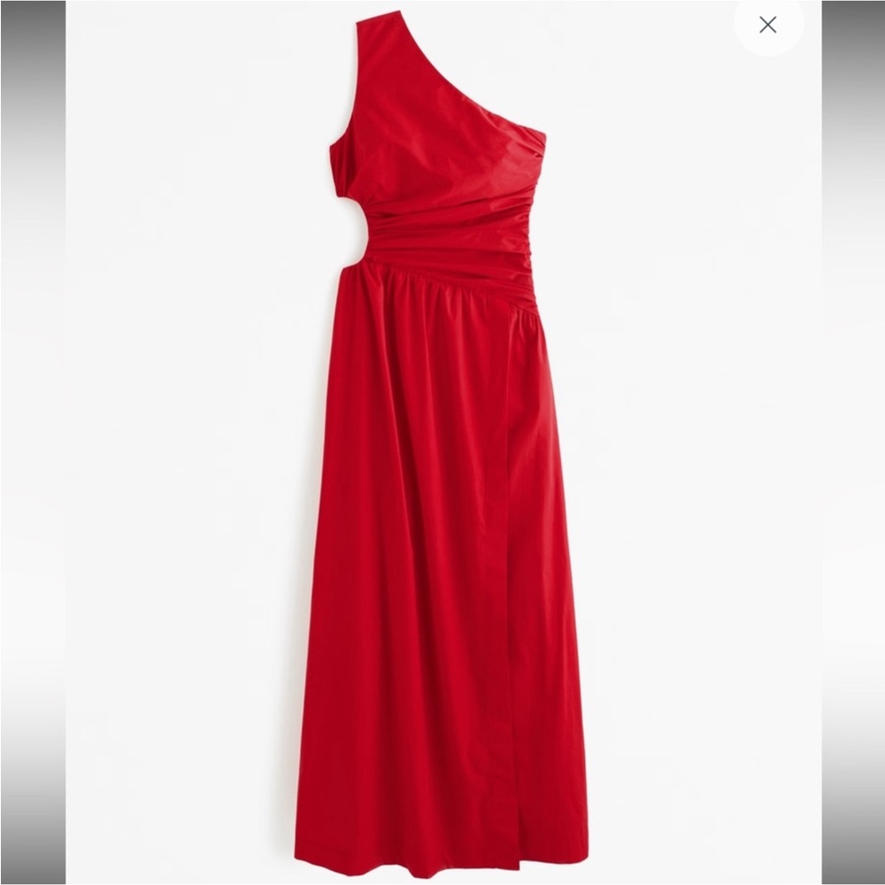 One-Shoulder Cutout Maxi Dress Abercrombie and fitch XS
